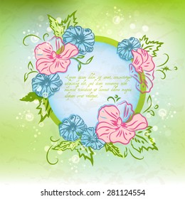Decorative floral frame