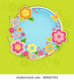 Decorative floral frame