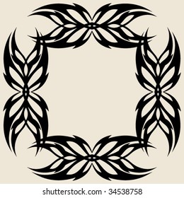decorative floral frame