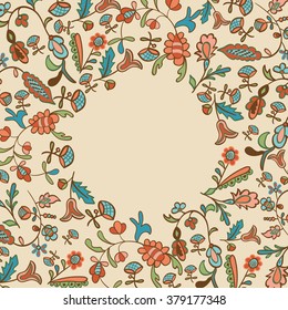Decorative floral frame 
