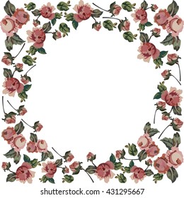Decorative floral frame 