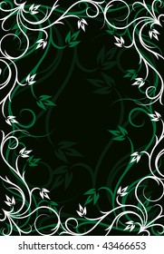 Decorative floral frame.