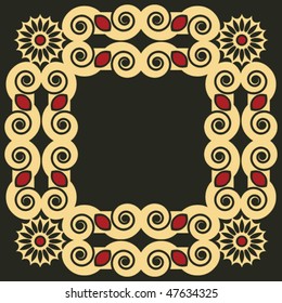 decorative floral frame