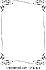 Decorative floral frame