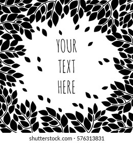 Decorative floral frame