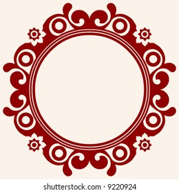 decorative floral frame