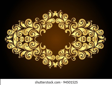 decorative floral frame for design
