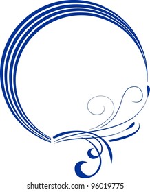 decorative floral frame for design