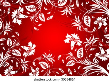 Decorative Floral frame for design, vector illustration