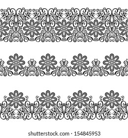 Decorative Floral Frame, Ornament (Vector). 