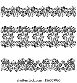 Decorative Floral Frame, Ornament (Vector).