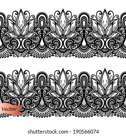 Decorative Floral Frame, Ornament (Vector).