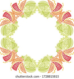 Marco floral decorativo. Ilustración del vector