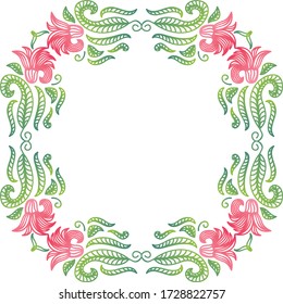 Marco floral decorativo. Ilustración del vector