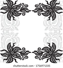Marco floral decorativo. Ilustración del vector