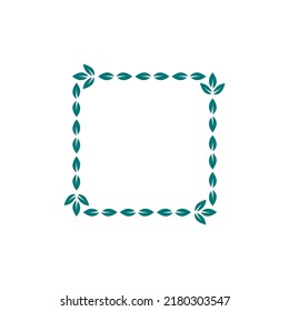 Decorative floral frame vector stock illustration
