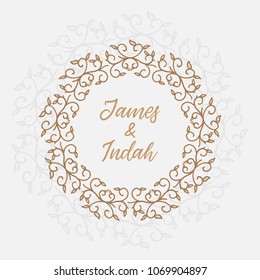 Decorative Floral Frames Mandala Ornamental Wedding