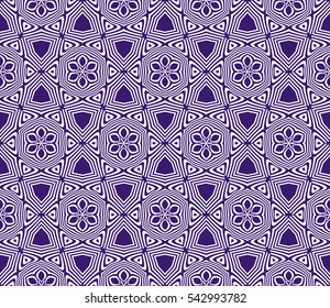 decorative floral geometric seamless pattern. vector illustration. for Valentine's day, Wedding, greeting invitations.
