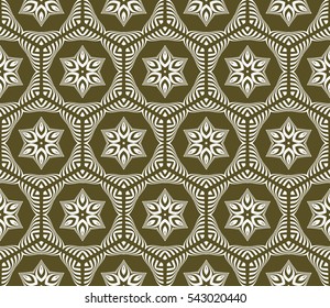 decorative floral geometric seamless pattern. vector illustration. for Valentine's day, Wedding, greeting invitations.