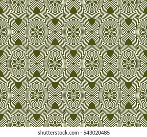 decorative floral geometric seamless pattern. vector illustration. for Valentine's day, Wedding, greeting invitations.