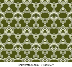 decorative floral geometric seamless pattern. vector illustration. for Valentine's day, Wedding, greeting invitations.