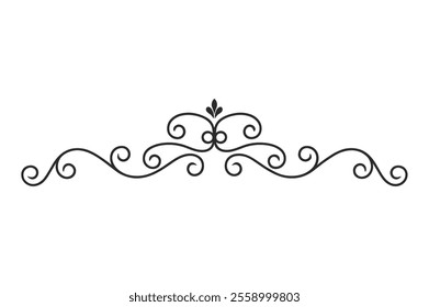  Decorative Floral Line Border vector 