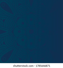 decorative floral mandala with blue background vector illustration design
