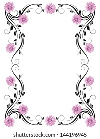 Decorative floral ornament
