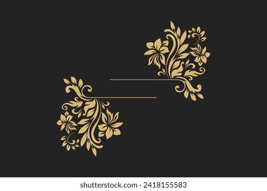 Decorative floral ornament Free Vector editable background