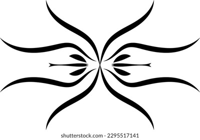 Decorative floral ornament Hand Drawn Calligraphic Design Elements 