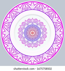 Decorative Floral Ornament. Illustration. For Coloring Book, Greeting Card, Invitation, Tattoo. Anti-Stress Therapy Pattern. Vector