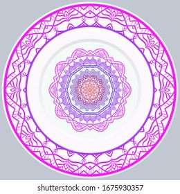 Decorative Floral Ornament. Illustration. For Coloring Book, Greeting Card, Invitation, Tattoo. Anti-Stress Therapy Pattern. Vector
