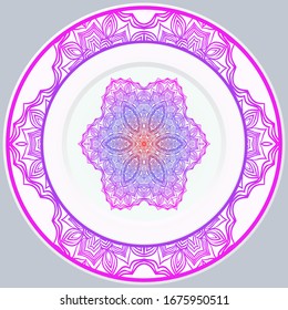 Decorative Floral Ornament. Illustration. For Coloring Book, Greeting Card, Invitation, Tattoo. Anti-Stress Therapy Pattern. Vector