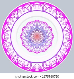 Decorative Floral Ornament. Illustration. For Coloring Book, Greeting Card, Invitation, Tattoo. Anti-Stress Therapy Pattern. Vector