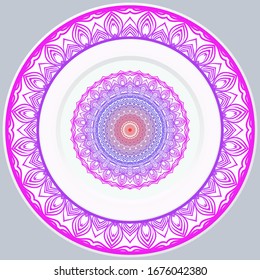 Decorative Floral Ornament. Illustration. For Coloring Book, Greeting Card, Invitation, Tattoo. Anti-Stress Therapy Pattern. Vector