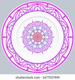 Decorative Floral Ornament. Illustration. For Coloring Book, Greeting Card, Invitation, Tattoo. Anti-Stress Therapy Pattern. Vector