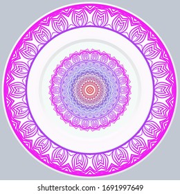 Decorative Floral Ornament. Illustration. For Coloring Book, Greeting Card, Invitation, Tattoo. Anti-Stress Therapy Pattern. Vector