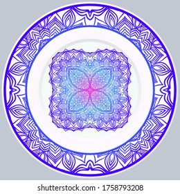 Decorative Floral Ornament. Illustration. For Coloring Book, Greeting Card, Invitation, Tattoo. Anti-Stress Therapy Pattern. Vector