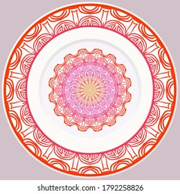 Decorative Floral Ornament. Illustration. For Coloring Book, Greeting Card, Invitation, Tattoo. Anti-Stress Therapy Pattern. Vector