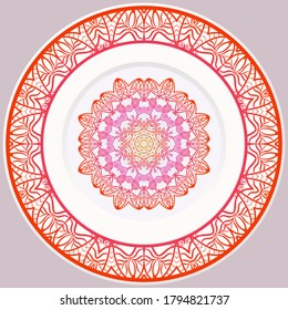Decorative Floral Ornament. Illustration. For Coloring Book, Greeting Card, Invitation, Tattoo. Anti-Stress Therapy Pattern. Vector