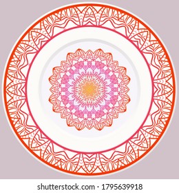 Decorative Floral Ornament. Illustration. For Coloring Book, Greeting Card, Invitation, Tattoo. Anti-Stress Therapy Pattern. Vector