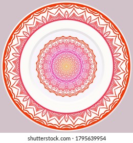 Decorative Floral Ornament. Illustration. For Coloring Book, Greeting Card, Invitation, Tattoo. Anti-Stress Therapy Pattern. Vector