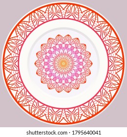 Decorative Floral Ornament. Illustration. For Coloring Book, Greeting Card, Invitation, Tattoo. Anti-Stress Therapy Pattern. Vector