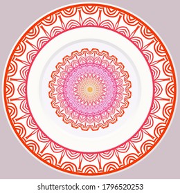 Decorative Floral Ornament. Illustration. For Coloring Book, Greeting Card, Invitation, Tattoo. Anti-Stress Therapy Pattern. Vector