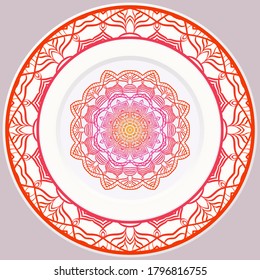 Decorative Floral Ornament. Illustration. For Coloring Book, Greeting Card, Invitation, Tattoo. Anti-Stress Therapy Pattern. Vector