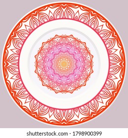 Decorative Floral Ornament. Illustration. For Coloring Book, Greeting Card, Invitation, Tattoo. Anti-Stress Therapy Pattern. Vector