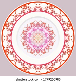 Decorative Floral Ornament. Illustration. For Coloring Book, Greeting Card, Invitation, Tattoo. Anti-Stress Therapy Pattern. Vector