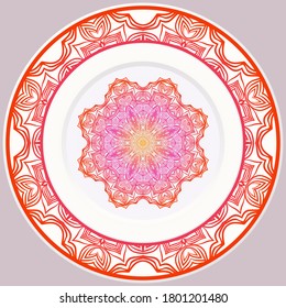 Decorative Floral Ornament. Illustration. For Coloring Book, Greeting Card, Invitation, Tattoo. Anti-Stress Therapy Pattern. Vector
