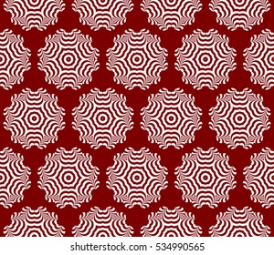 decorative floral ornament. modern geometry pattern. vector illustration for design, wallpaper, invitation. red, silver color