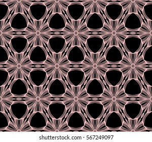 decorative floral ornament. modern pattern. seamless vector illustration. for interior design, textile, wallpaper, decor, fabric